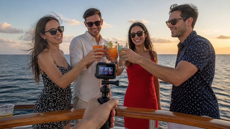 capture cocktails on water