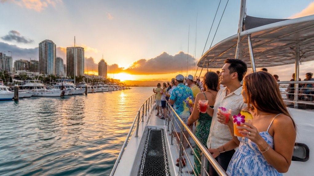 kewalo basin sunset cocktail cruise