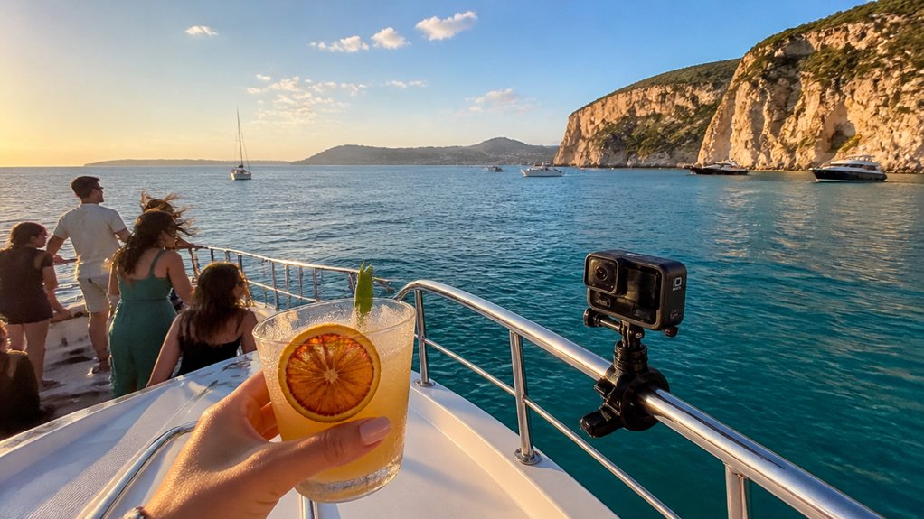 mount gopro on bowstern railing