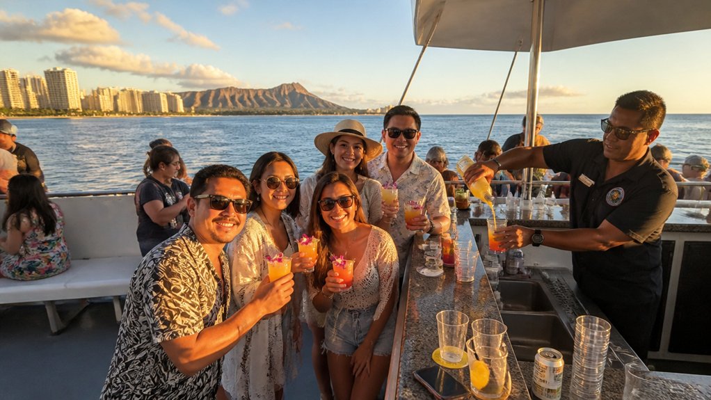 open bar varies by boat