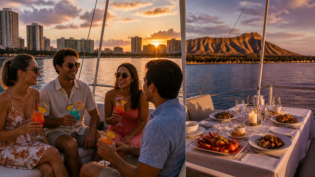 sunset catamaran cocktail cruise