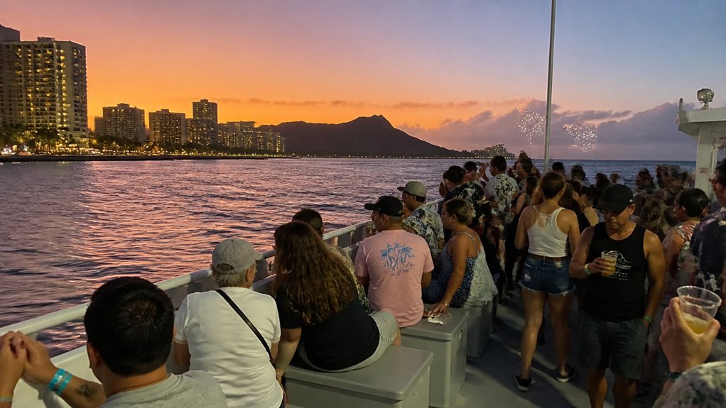 sunset cruise versus fireworks