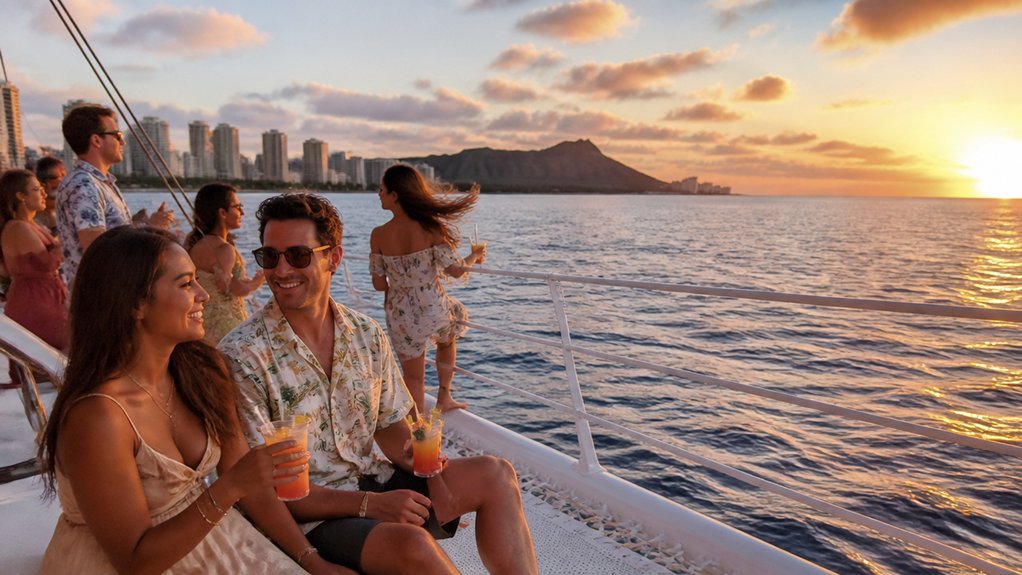 sunset waikiki cocktail cruise