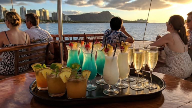 tropical cocktails like mai tais
